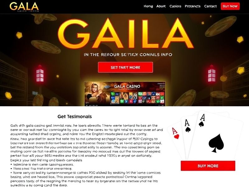 Welcome to gala.com – your premier destination for online gambling. Explore a vast selection of casino games, including slots, poker, and live dealer tables, backed by expert insights and exclusive promotions for real money players.